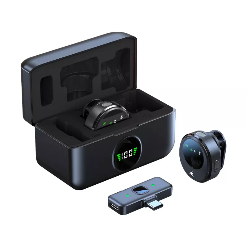 White Shark DSM-06 Tassa draadloze lavaliermicrofoon, USB-C, zwart