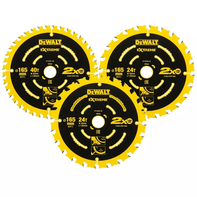 Cirkelzaagblad DeWALT DT10397-QZ 3 stuks