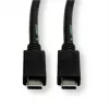 ROLINE USB3.2Gen2 kabel PD 20V5A Type-C-C ST/ST 0,5 m - kabel - Digitaal/Data - 0,5 m (11.99.9057)
