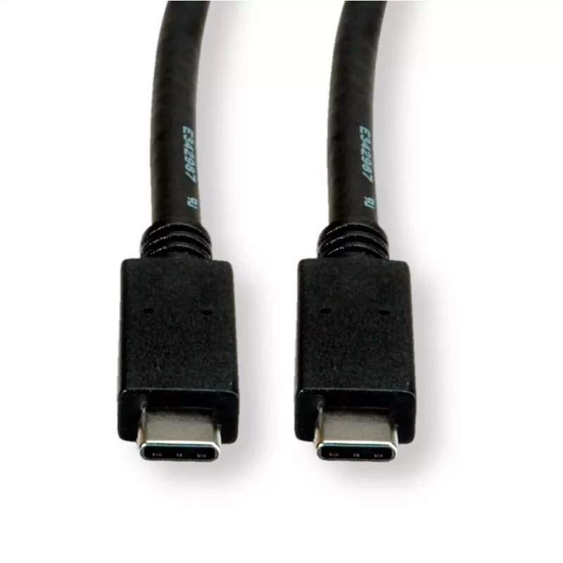 ROLINE USB3.2Gen2 kabel PD 20V5A Type-C-C ST/ST 0,5 m - kabel - Digitaal/Data - 0,5 m (11.99.9057)