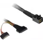 SFF-kabel Inter-Tech SFF-8643 SFF-8639 zwart compact ontwerp