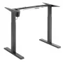 Ergo Office in hoogte verstelbaar elektrisch bureau, grijs, max. hoogte 123 cm, 80 kg - zonder tafelblad, voor staand en zittend werken, ER-433