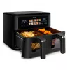 Heteluchtfriteuse Tristar FR-9075 Double 9 L, 2500 W, touchbediening, LCD, zwart, 60 °C min
