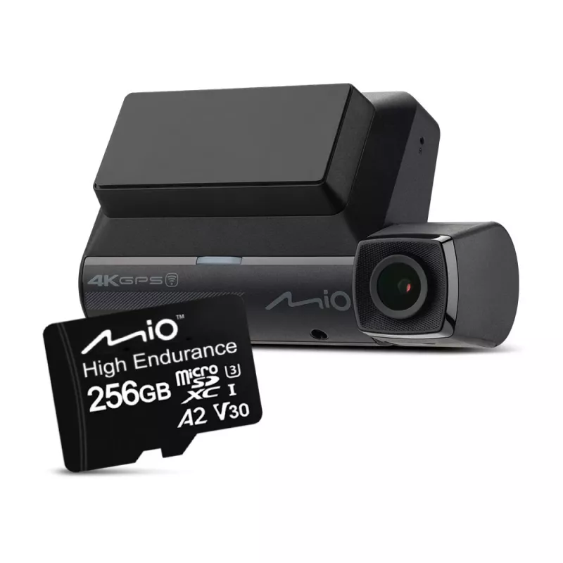 MicroSDXC-geheugenkaart MIO High Endurance 256 GB UHS-I voor continue opname en buitengebruik