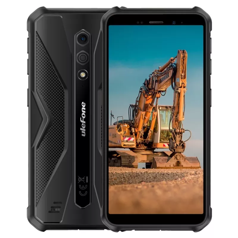 Robuuste smartphone UleFone Armor X12 — 3 GB RAM, 32 GB opslag, geheel in zwart