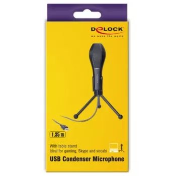 USB-condensatormicrofoon met tafelstandaard - ideaal voor gaming, Skype en zang