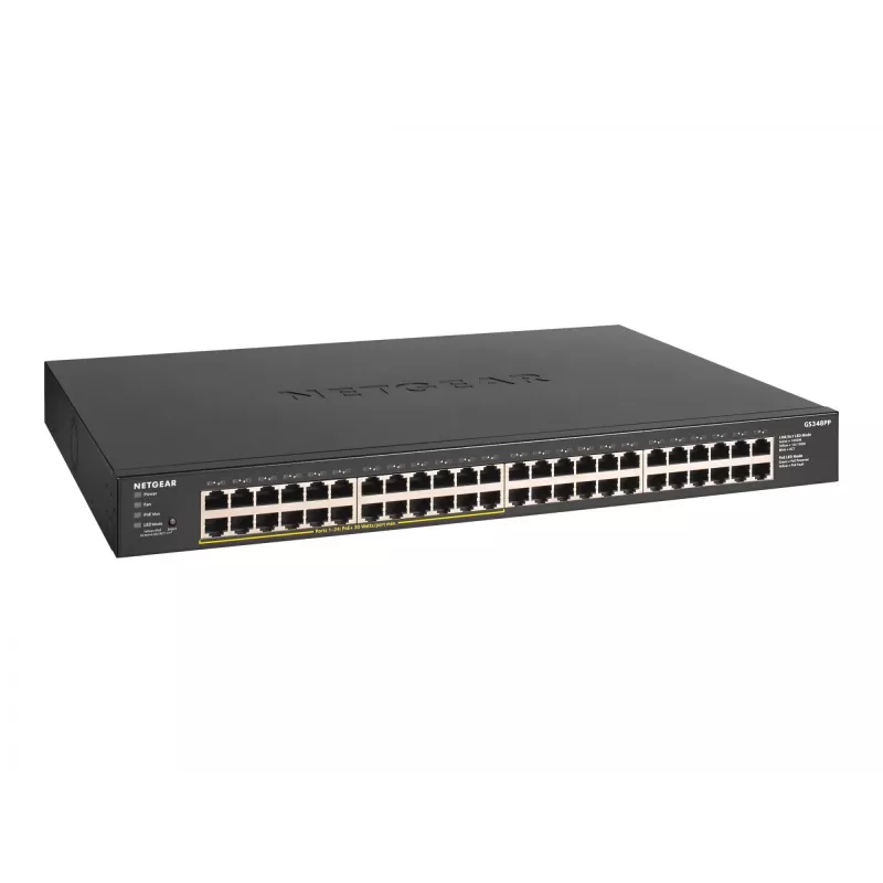 NETGEAR GS348PP unmanaged Gigabit Ethernet (10/100/1000) Power over Ethernet (PoE) zwart