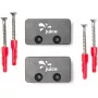 JUICE BOOSTER 2 kabelhouder, kabelmanagement antraciet, set van 2
