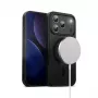 Telefoonhoes Crong MagSafe voor iPhone 17 Pro – hybride zwart
