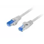 LANBERG netwerkkabel RJ-45 naar RJ-45 S/FTP PCF6A-10CC-0050-S, 0,5 m, CCA-geleider, 500 MHz, LSZH, grijs