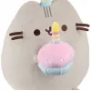 Knuffel Pusheen van Pusheen — 24 cm verjaardagshoed met taart knuffel