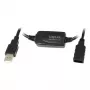 LogiLink UA0143 USB-kabel USB 2.0 USB-A-stekker naar bus 10,00 m zwart