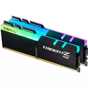 DIMM 32 GB DDR4-3200 (2x 16 GB) dual-kit, werkgeheugen zwart, F4-3200C16D-32GTZRX, Trident Z RGB, INTEL XMP