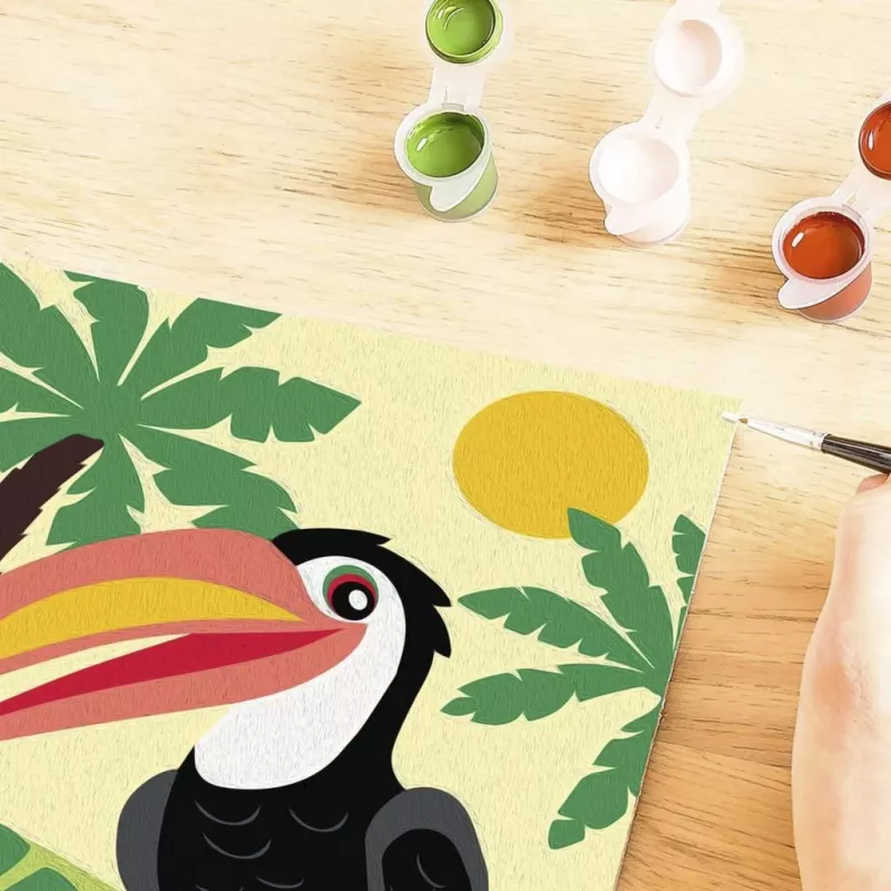Ravensburger schilderen op nummer - toekan in de jungle