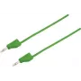 VOLTCRAFT Testkabel [stekker 4 mm - stekker 4 mm] 1,5 m groen MSB-300 (MSB-300-1.5-GR)
