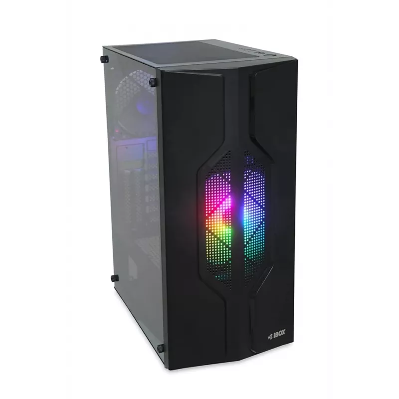 iBox CETUS 908 midi tower zwart