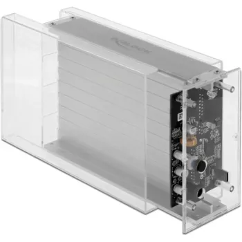 HDD/SSD-behuizing DeLOCK 42624 transparant 2,5/3,5 inch