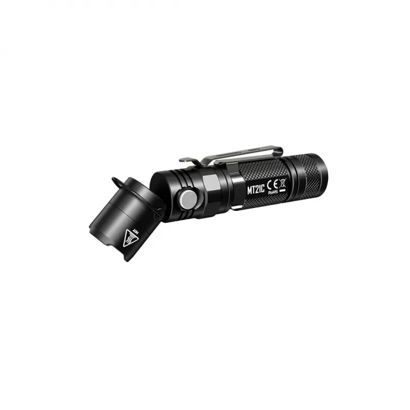 Handzaklamp Nitecore MT21C, 1000 lm, 131 mm, 103,5 g, accepteert 18650 of CR123, zwart