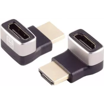 Kabel-gender-changer S/CONN 10-01051 HDMI-A zwart zilver goudkleurig gecoat