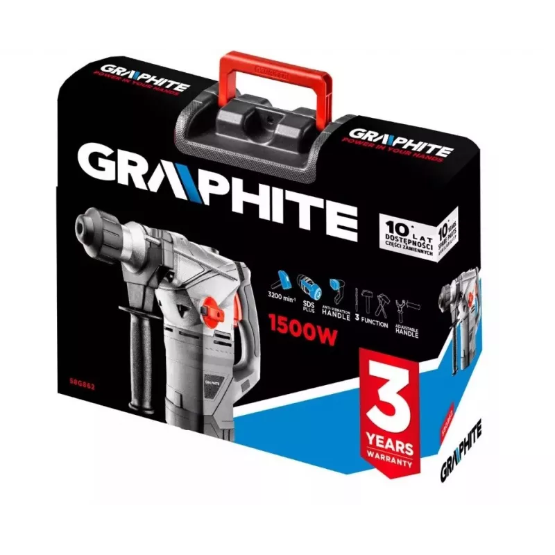 Graphite 58G862 boorhamer 1500 W 750 t/min SDS Plus