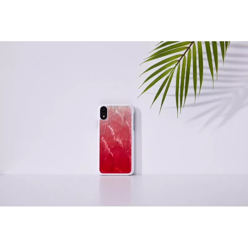 Smartphonehoesje iKins voor iPhone XR – pink lake en wit