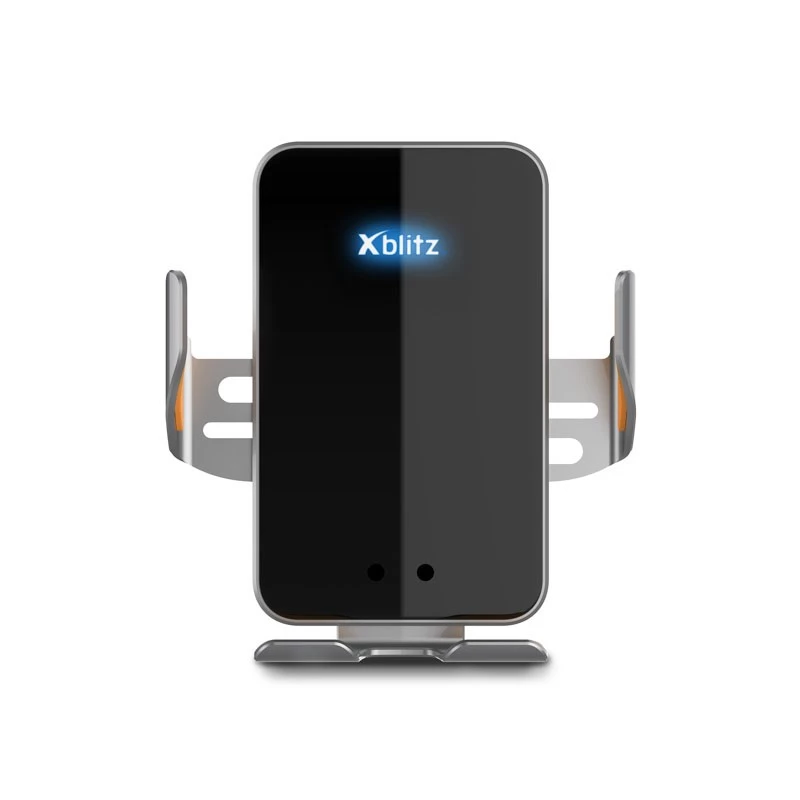 Xblitz FX4 Elegance Automatische telefoonhouder voor in de auto met draadloos opladen, montage op ventilatierooster