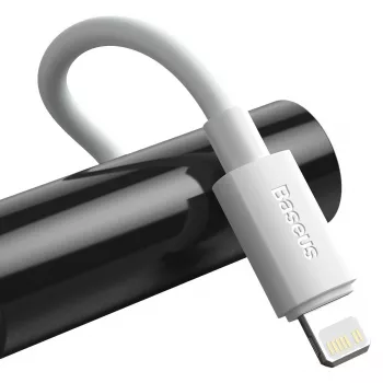 Baseus Simple Wisdom datakabelkit USB-C naar Lightning PD 20W (2 stuks/set) 1,5m wit
