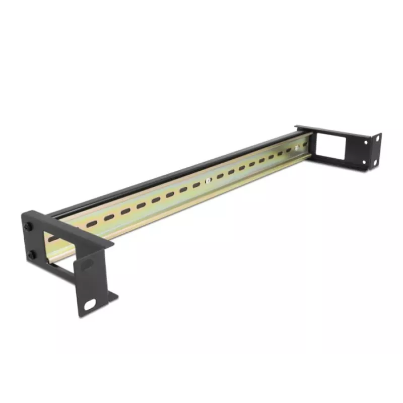 DIN-railpaneel DeLOCK 67031 zwart metaal 19 inch 482,6 mm