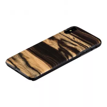 Telefoonhoes man and wood voor iPhone XS Max – witte ebbenhouttint zwart