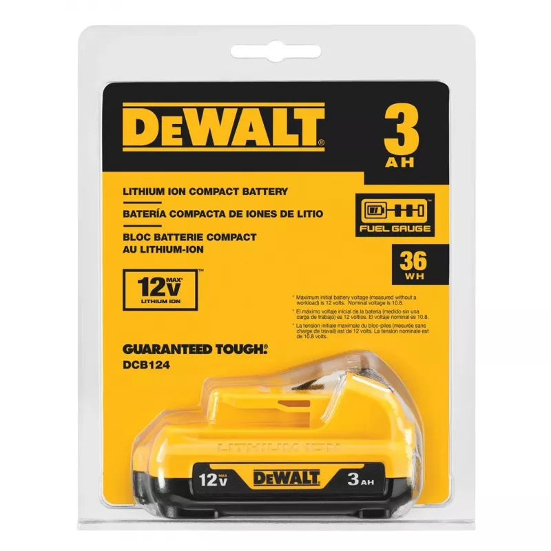 DeWALT DCB124-XJ accu en oplader voor draadloos gereedschap