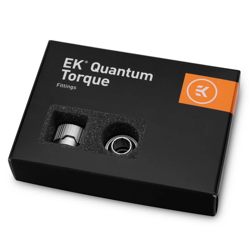 EK Water Blocks EK-Quantum Torque HDC 12 koppeling, 6-pack, satijn titanium