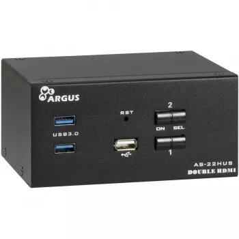 KVM-switch Inter-Tech IPC AS-22HUS 2 poorten USB