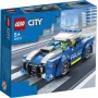 LEGO 60312 City politieauto speelgoed voor kinderen vanaf 5 jaar met agent minifiguur klein cadeau-idee avonturenserie achtervolgingsvoertuig bouwset Single