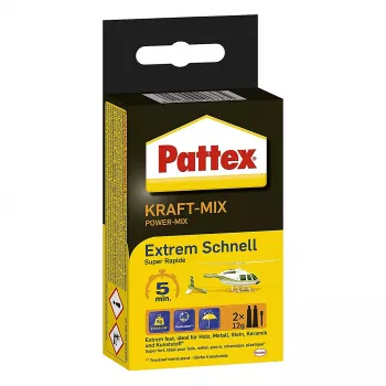 Pattex tweecomponentenlijm Power Mix, 2 stuks × 12 g