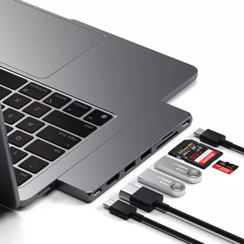 Satechi Type-C Pro Hub slank - Space Gray