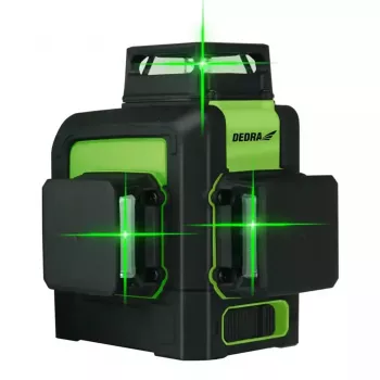 Lasernivelleerapparaat Dedra MC0904 groen — 30 m bereik, groene straal, compact ontwerp