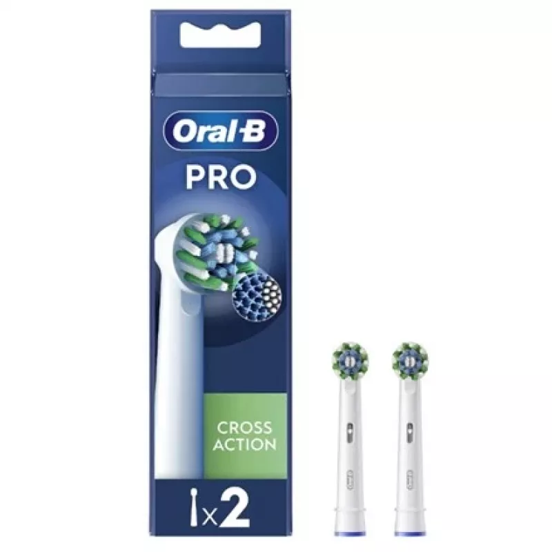 Oral-B EB50RX-2 CrossAction vervangende opzetborstels, 2 stuks
