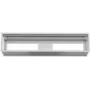Kindermann 7449000200 Modulepaneel voor 4 platen, leeg, inbouwframe voor tafelaansluitpaneel, aluminium