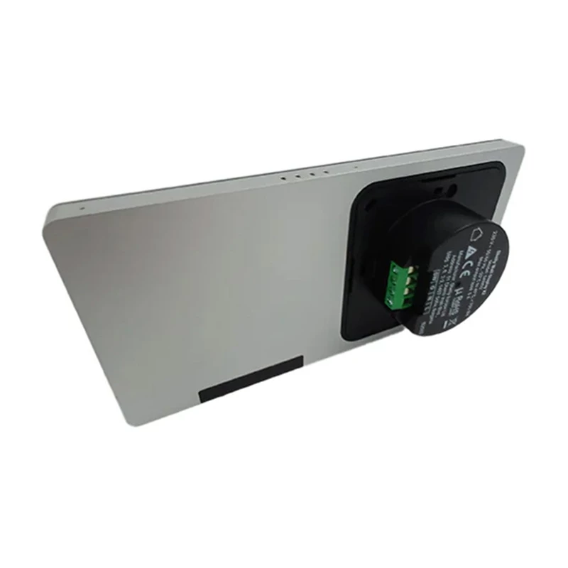 Shelly Wall Display X2 bedieningspaneel, wifi, Bluetooth, zilver + BLU H&T ivoor