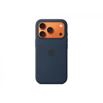 Silicone Case Apple iPhone 17 Pro MagSafe Midnight Cover donkerblauw