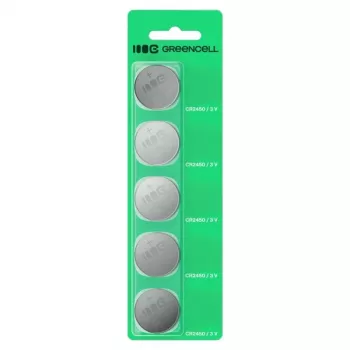 Knoopcel Green Cell CR2450 3V – lithium, 5-pack