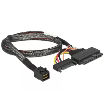 Delock kabel SFF-8643 stekker > U.2 SFF-8639 bus + SATA stroomaansluiting 50 cm (84819)