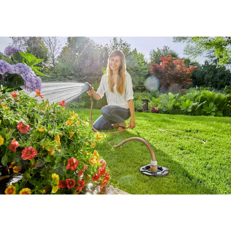 Tuinwaterslang-aansluitstuk Gardena 8266-20 Zwart Blauw 1 stuk