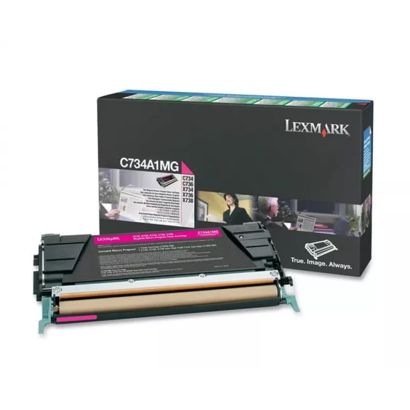 Lexmark - tonerpatroon - 1 x magenta - 6000 pagina's - LRP / LCCP (0C734A1MG)
