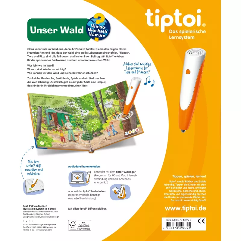 tiptoi Why? How? What For? Our Forest, leerboek