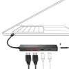 USB-C-hub, 4 poorten 2x USB-A, 2x USB-C, zwart