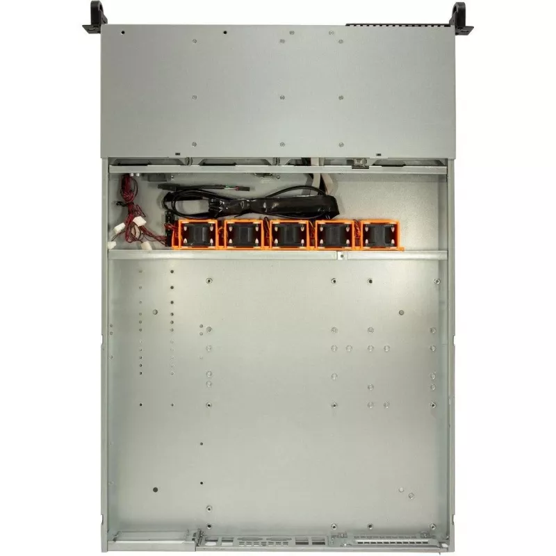 Inter-Tech IPC 1U-1404 rack zwart, roestvrijstaal