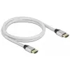 HDMI-kabel DeLOCK Ultra High Speed 48 Gbit/s 8K 60 Hz zilver 1 m