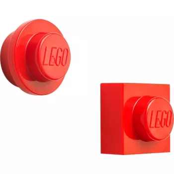 Magneetset van Room Copenhagen, model 40101730 (rood) – decoratieve LEGO-style magneten