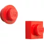 Magneetset van Room Copenhagen, model 40101730 (rood) – decoratieve LEGO-style magneten